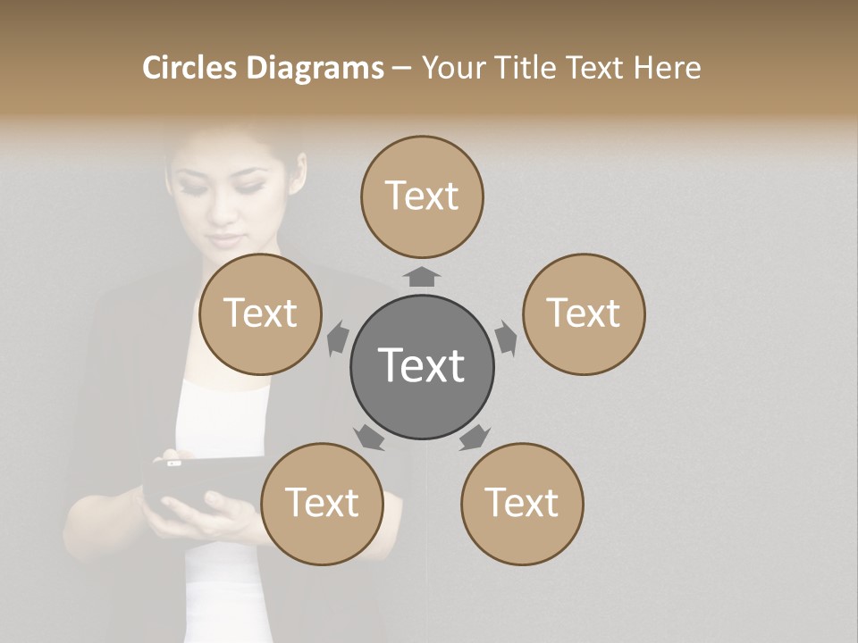 Touch Pad Person Human Hand PowerPoint Template