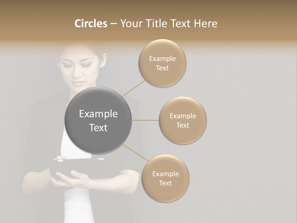 Touch Pad Person Human Hand PowerPoint Template