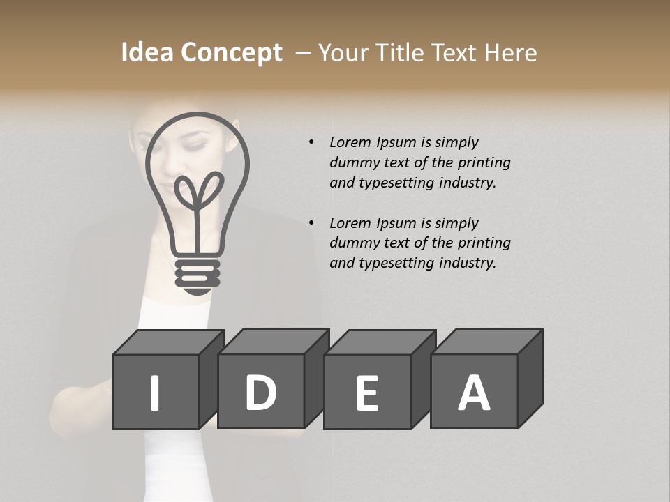 Touch Pad Person Human Hand PowerPoint Template