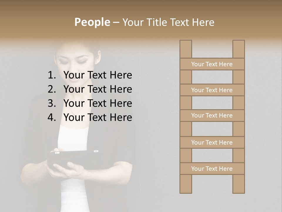 Touch Pad Person Human Hand PowerPoint Template