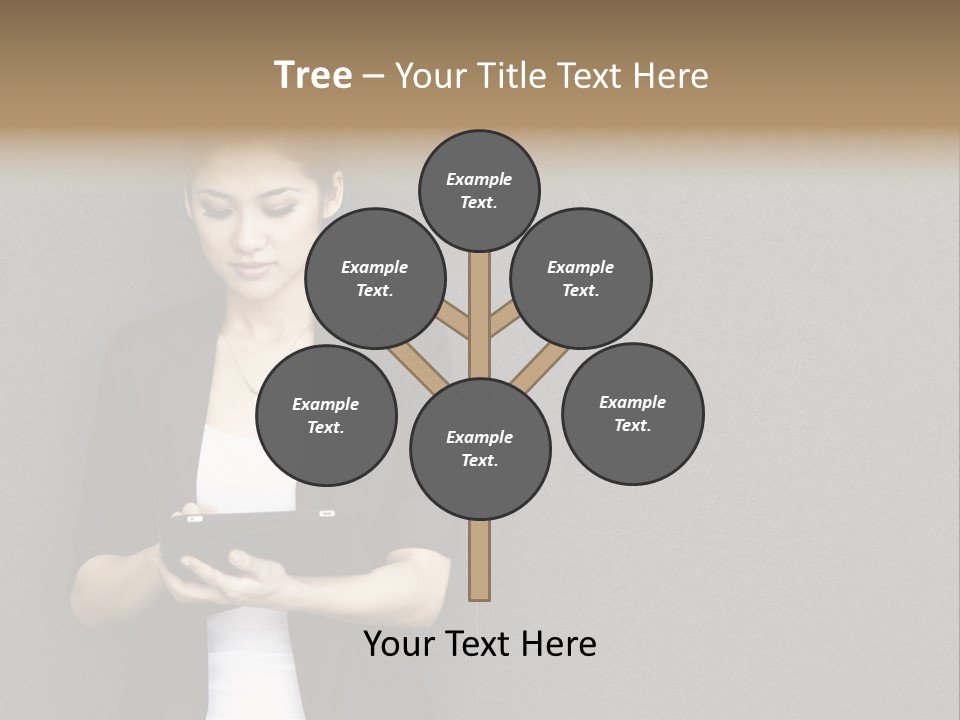 Touch Pad Person Human Hand PowerPoint Template