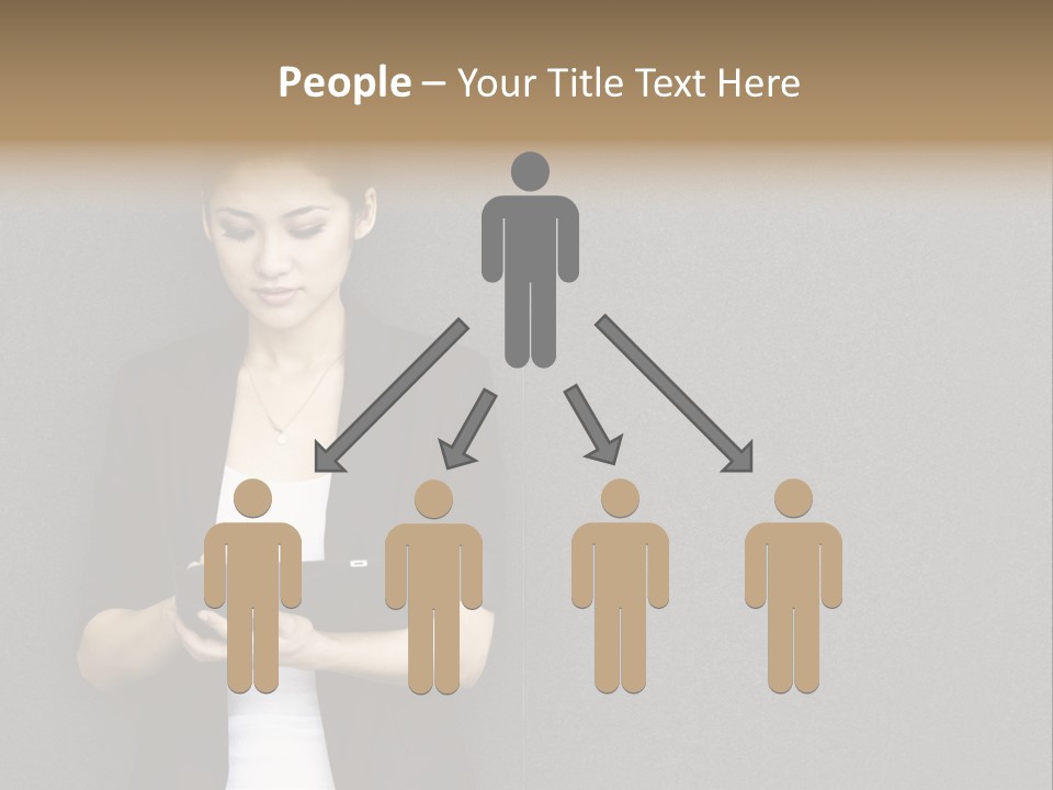 Touch Pad Person Human Hand PowerPoint Template