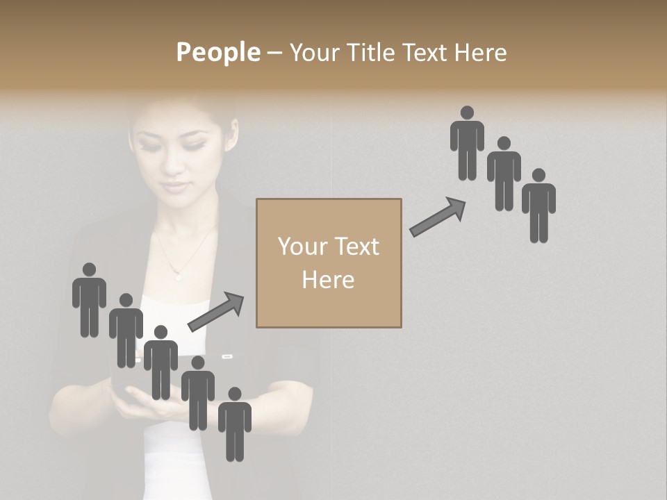 Touch Pad Person Human Hand PowerPoint Template