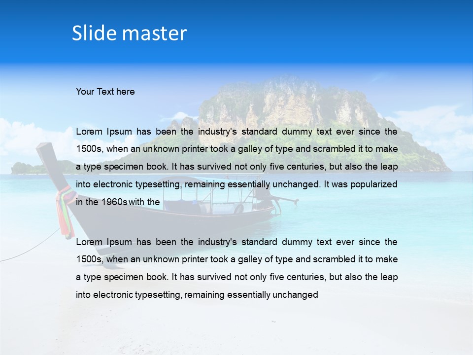 Ocean Trip Tropical PowerPoint Template