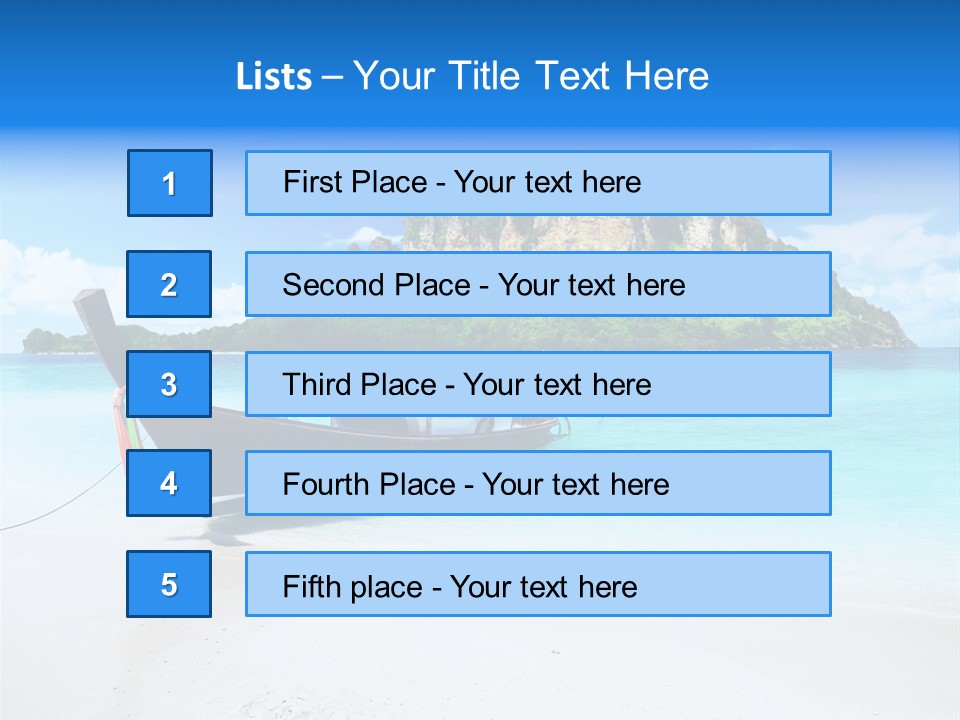 Ocean Trip Tropical PowerPoint Template