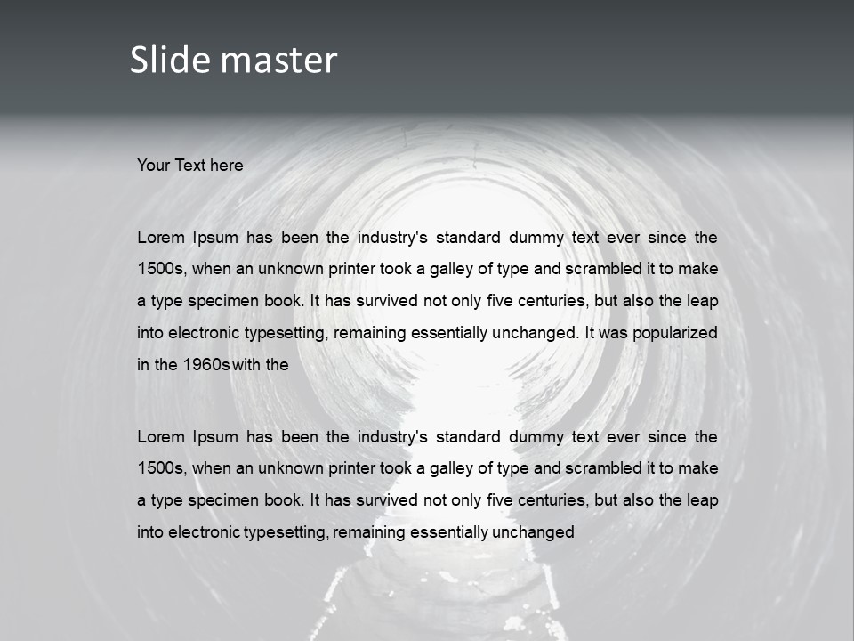 Deep Death Concrete PowerPoint Template