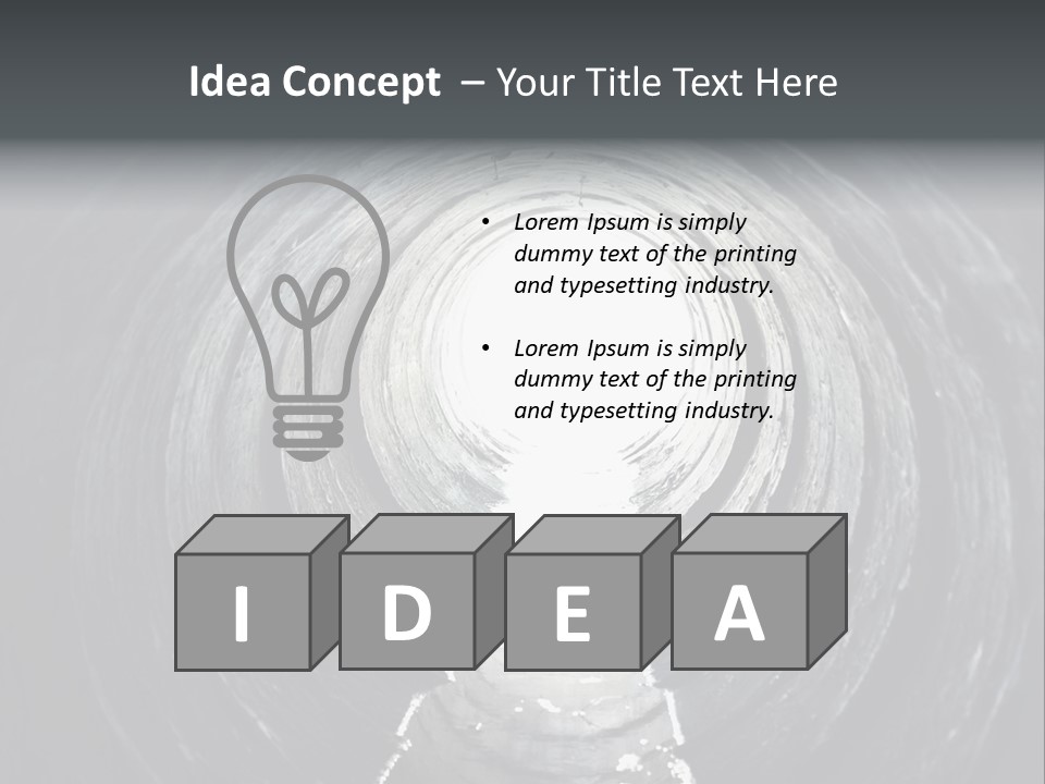 Deep Death Concrete PowerPoint Template