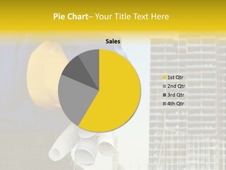 Helmet Working Holding PowerPoint Template