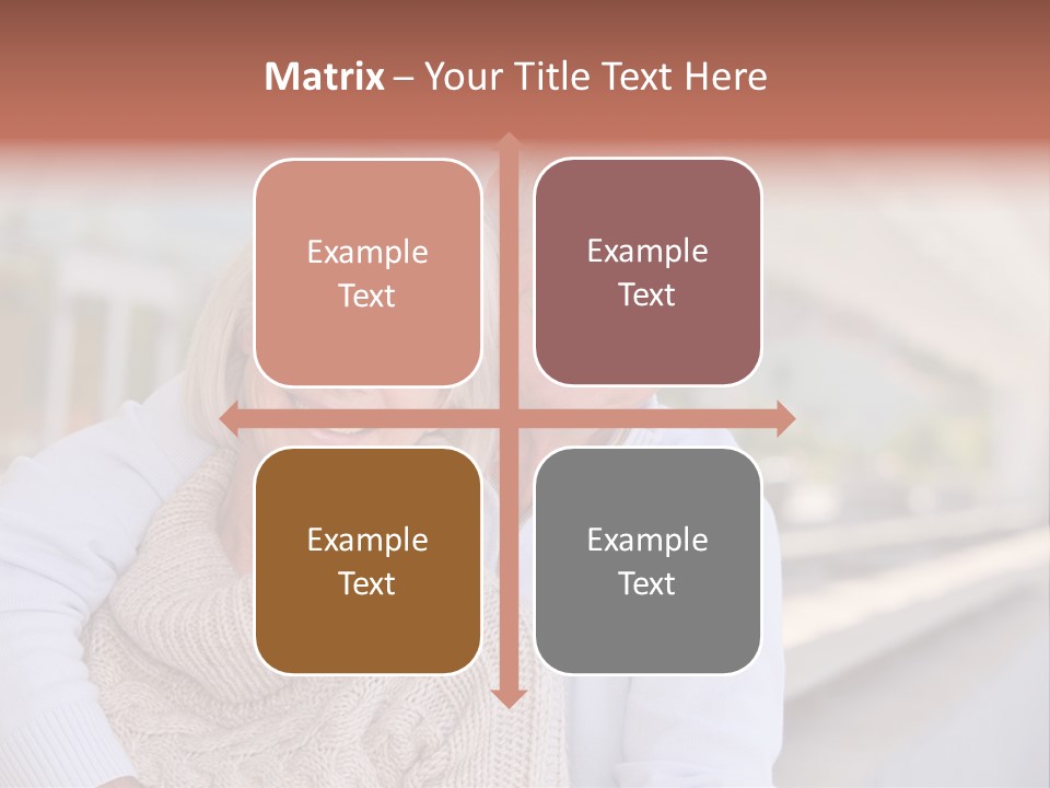 Joyful Togetherness Caucasian PowerPoint Template