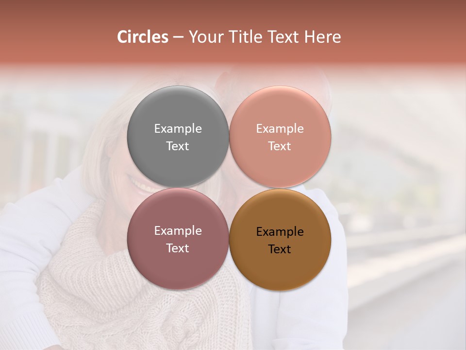 Joyful Togetherness Caucasian PowerPoint Template