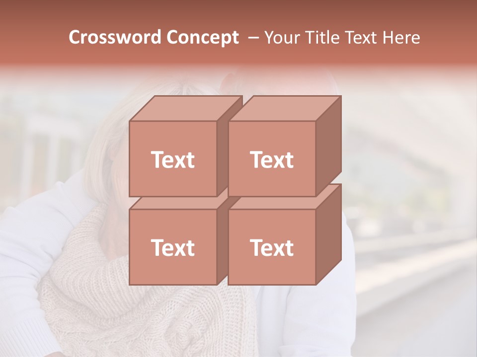 Joyful Togetherness Caucasian PowerPoint Template