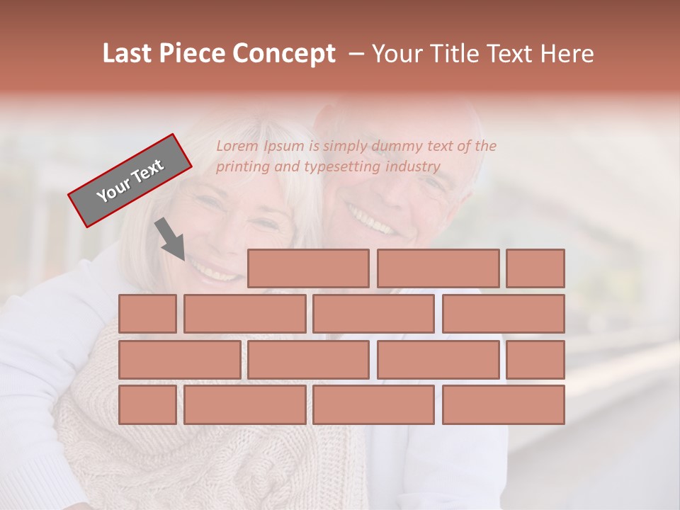 Joyful Togetherness Caucasian PowerPoint Template