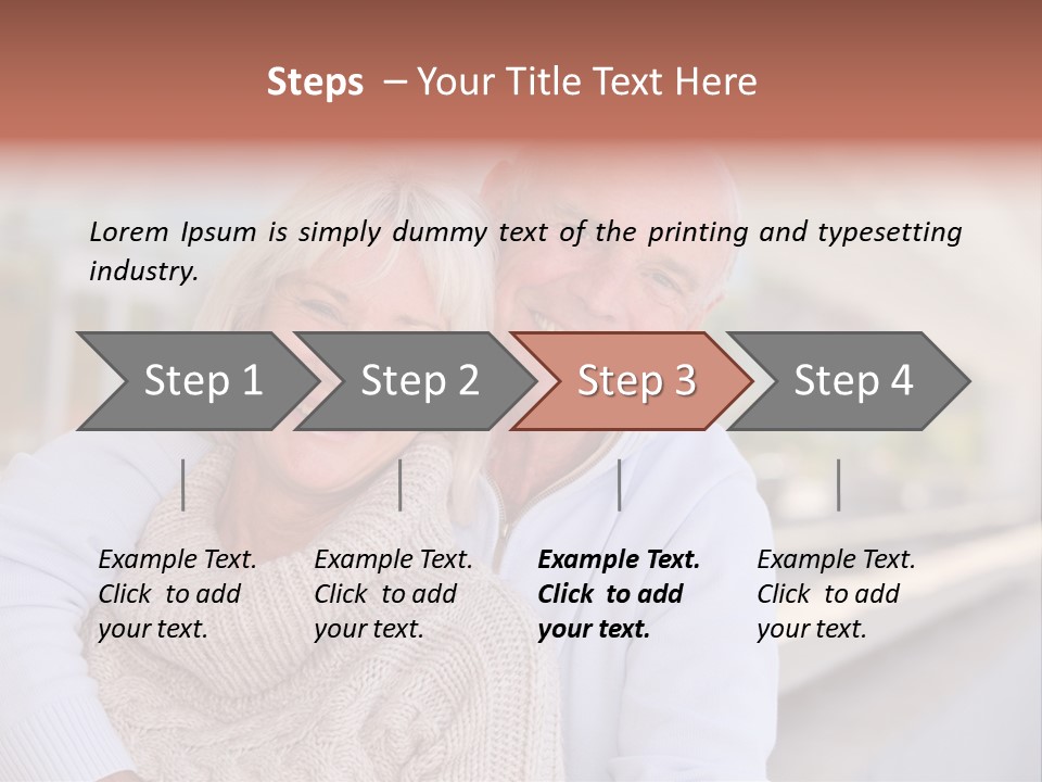 Joyful Togetherness Caucasian PowerPoint Template