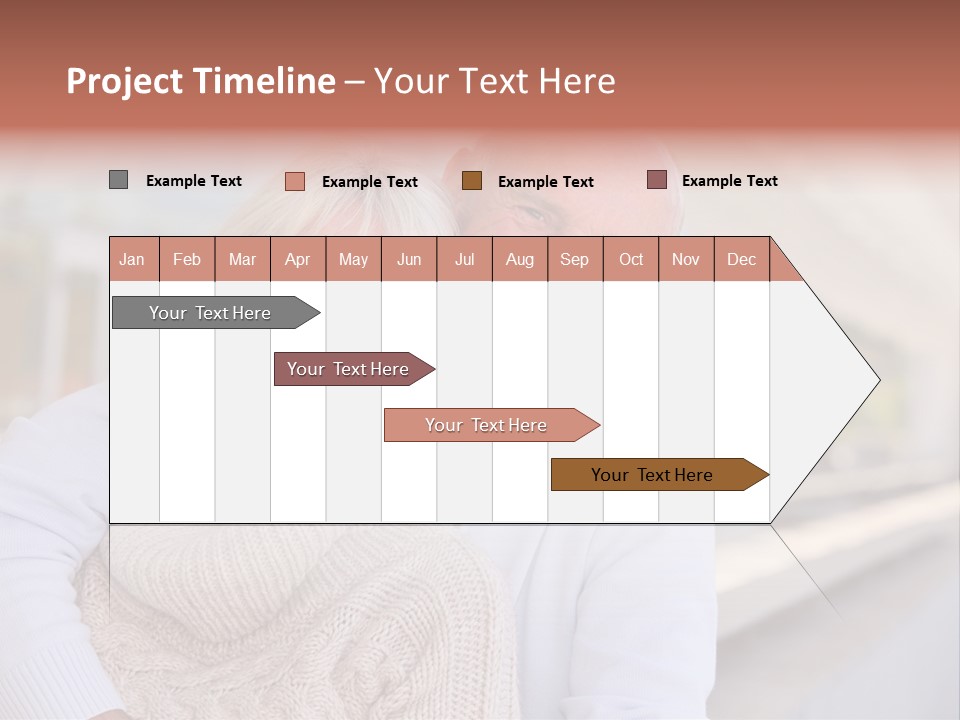 Joyful Togetherness Caucasian PowerPoint Template