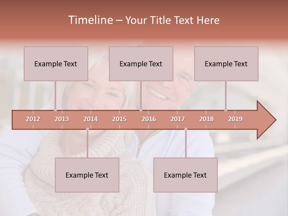 Joyful Togetherness Caucasian PowerPoint Template