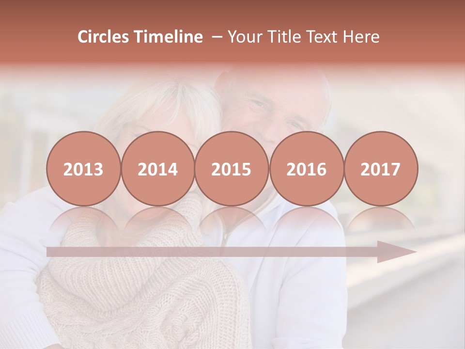 Joyful Togetherness Caucasian PowerPoint Template