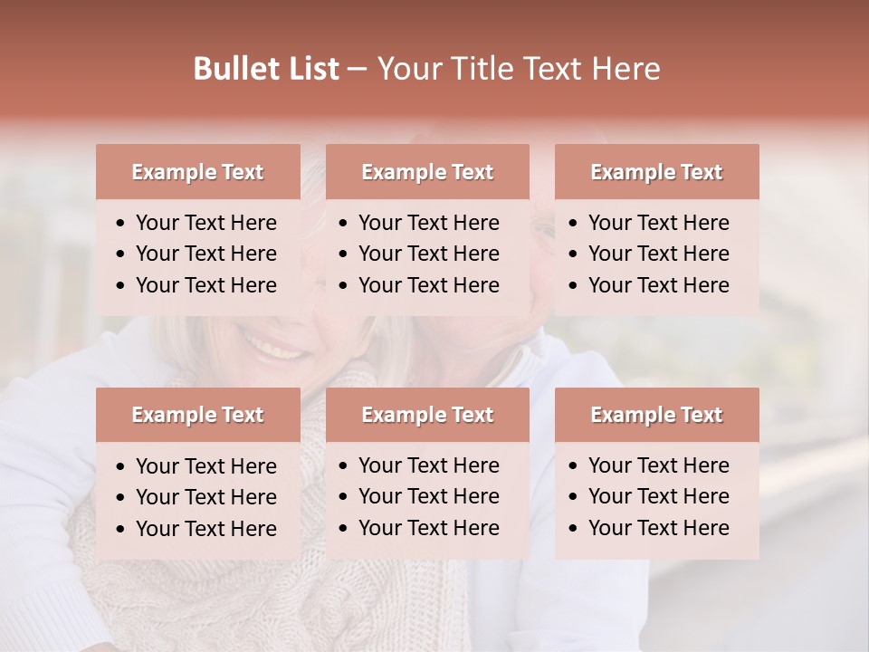 Joyful Togetherness Caucasian PowerPoint Template