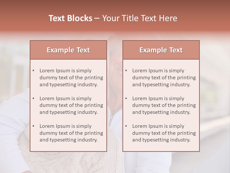 Joyful Togetherness Caucasian PowerPoint Template