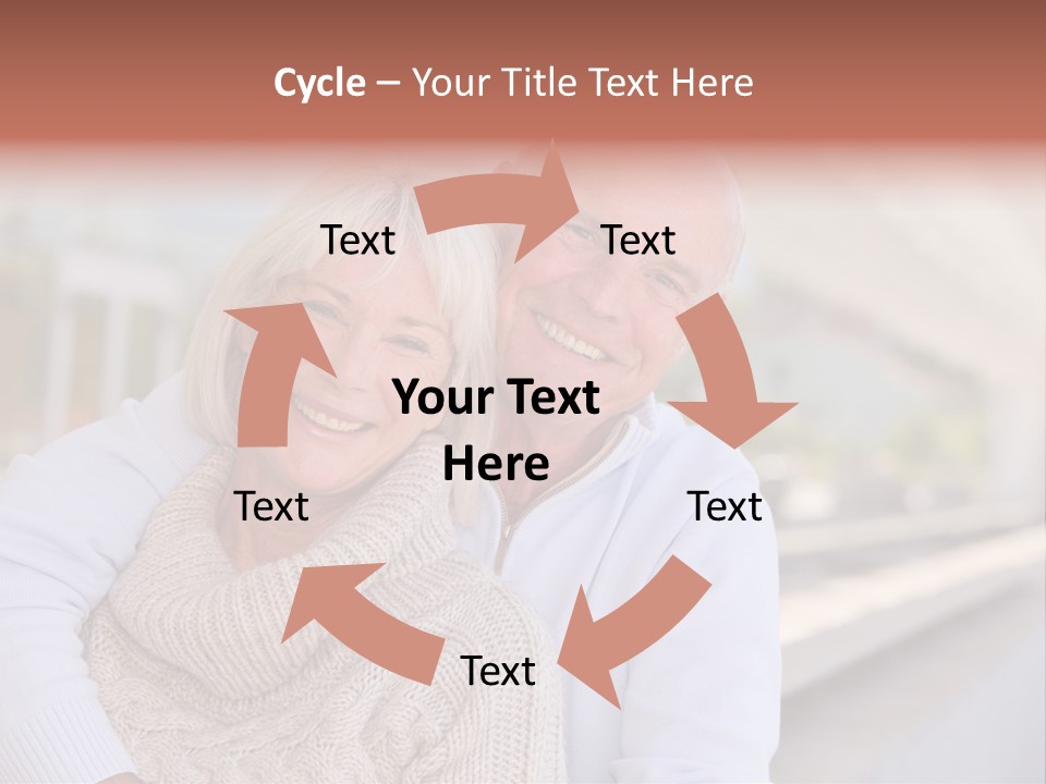 Joyful Togetherness Caucasian PowerPoint Template