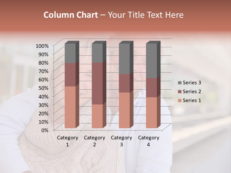 Joyful Togetherness Caucasian PowerPoint Template
