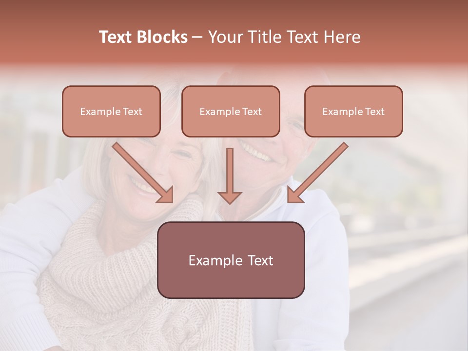 Joyful Togetherness Caucasian PowerPoint Template