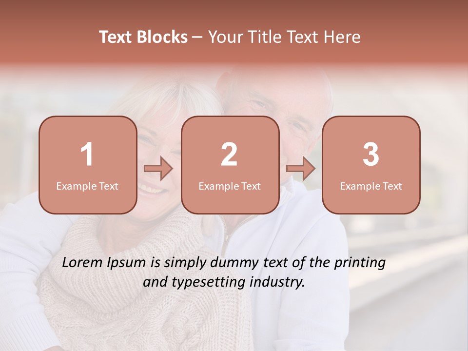 Joyful Togetherness Caucasian PowerPoint Template