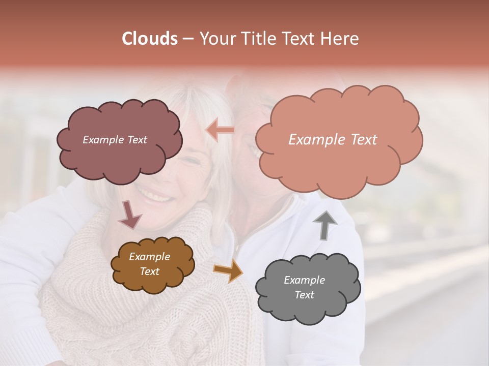 Joyful Togetherness Caucasian PowerPoint Template