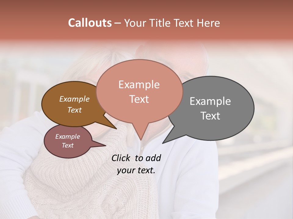 Joyful Togetherness Caucasian PowerPoint Template