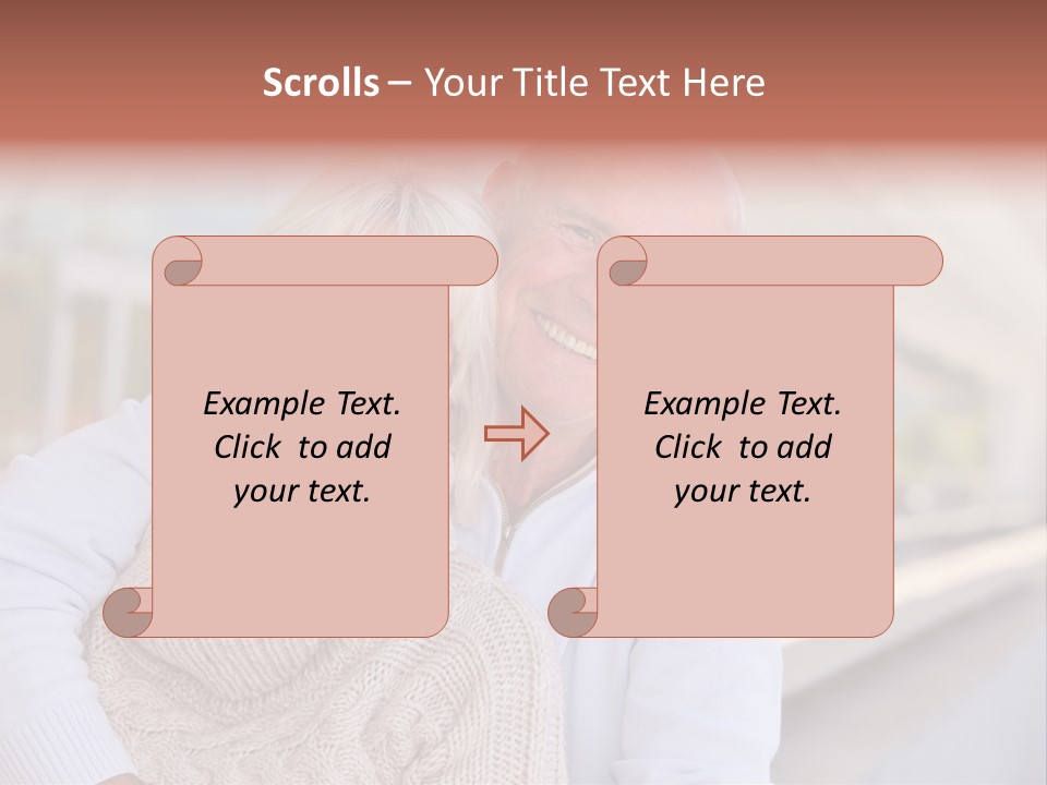 Joyful Togetherness Caucasian PowerPoint Template