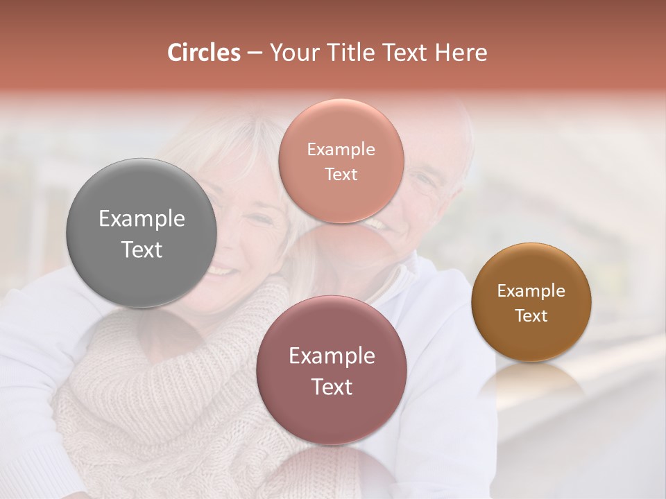 Joyful Togetherness Caucasian PowerPoint Template