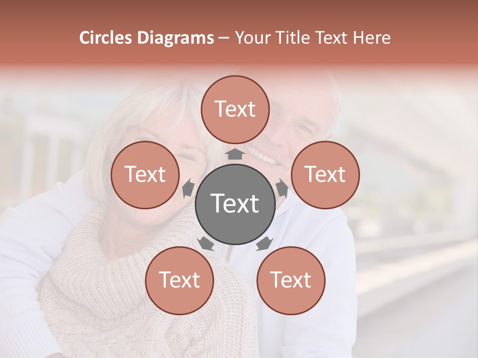 Joyful Togetherness Caucasian PowerPoint Template