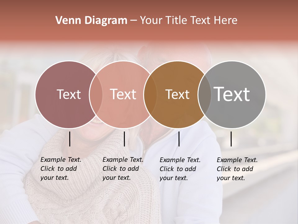 Joyful Togetherness Caucasian PowerPoint Template