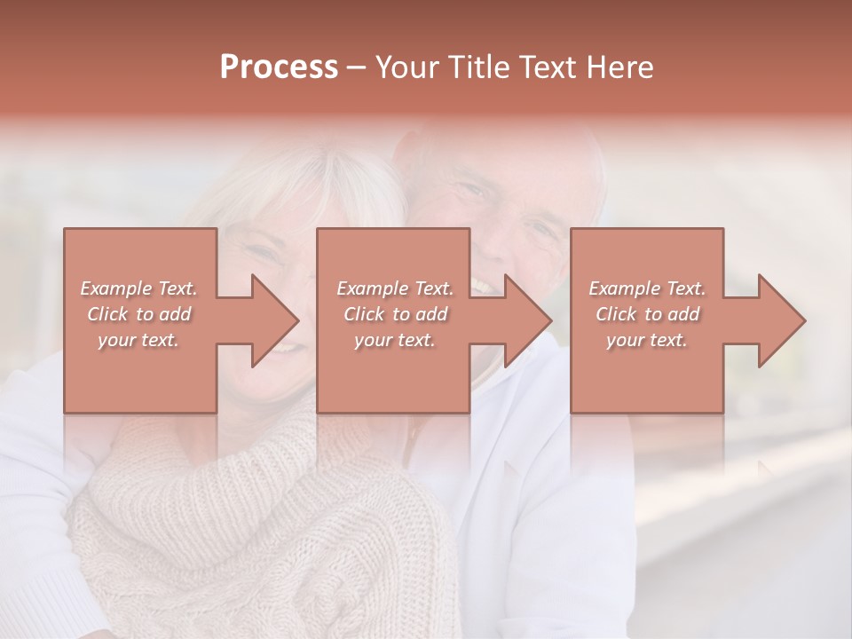 Joyful Togetherness Caucasian PowerPoint Template