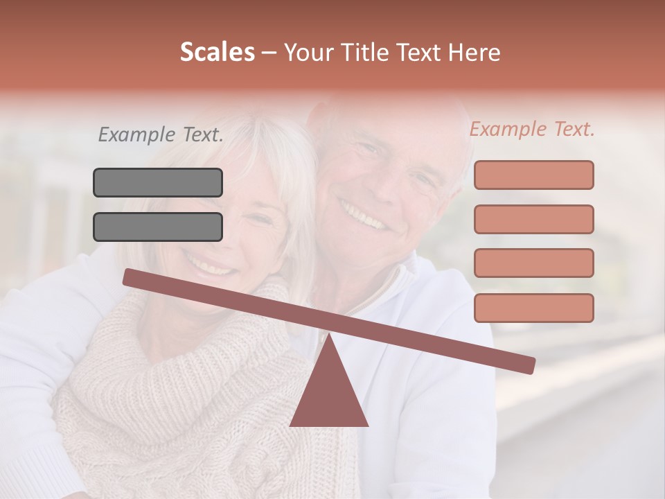 Joyful Togetherness Caucasian PowerPoint Template