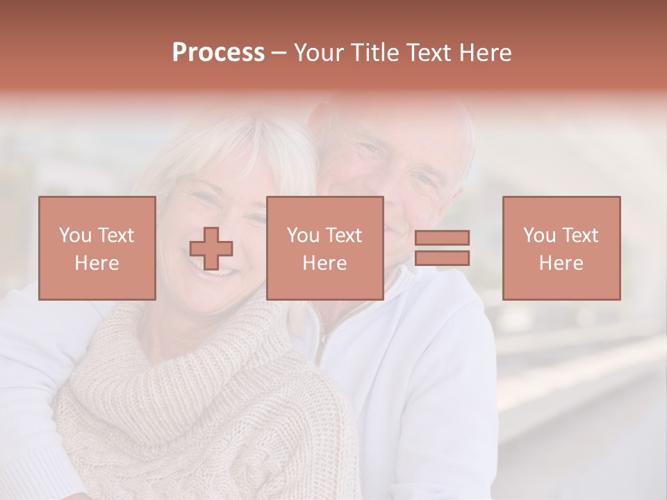 Joyful Togetherness Caucasian PowerPoint Template