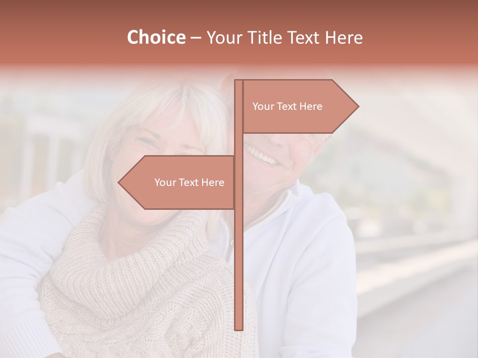 Joyful Togetherness Caucasian PowerPoint Template