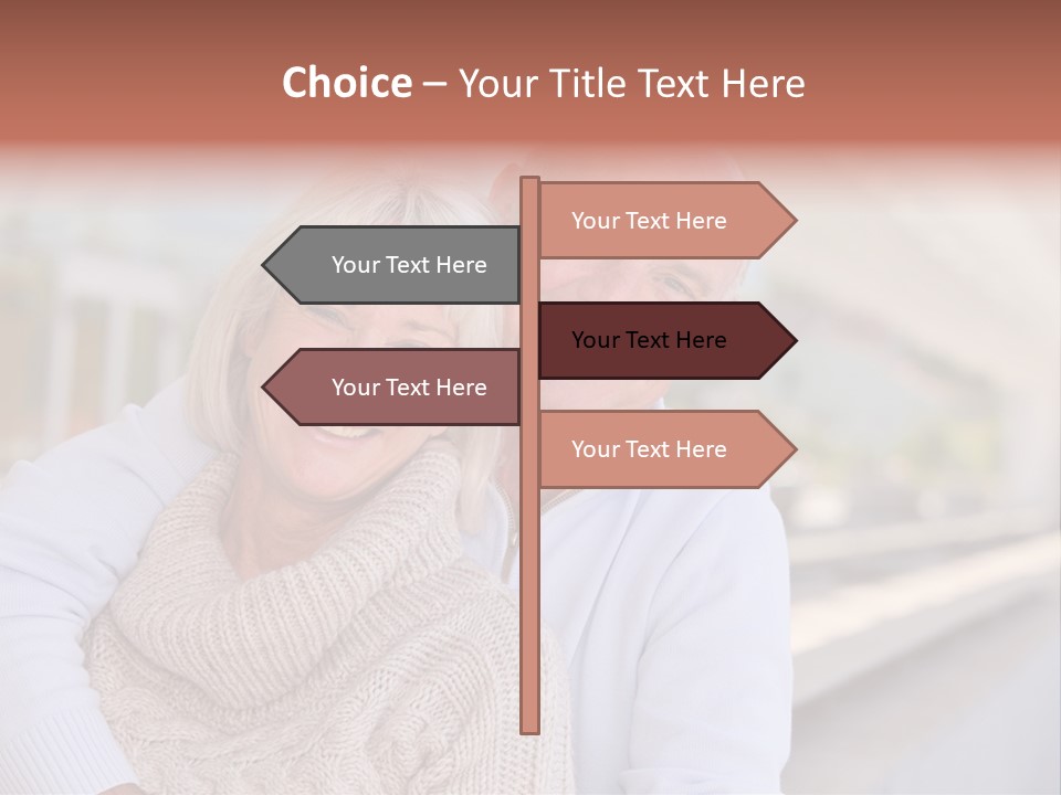 Joyful Togetherness Caucasian PowerPoint Template