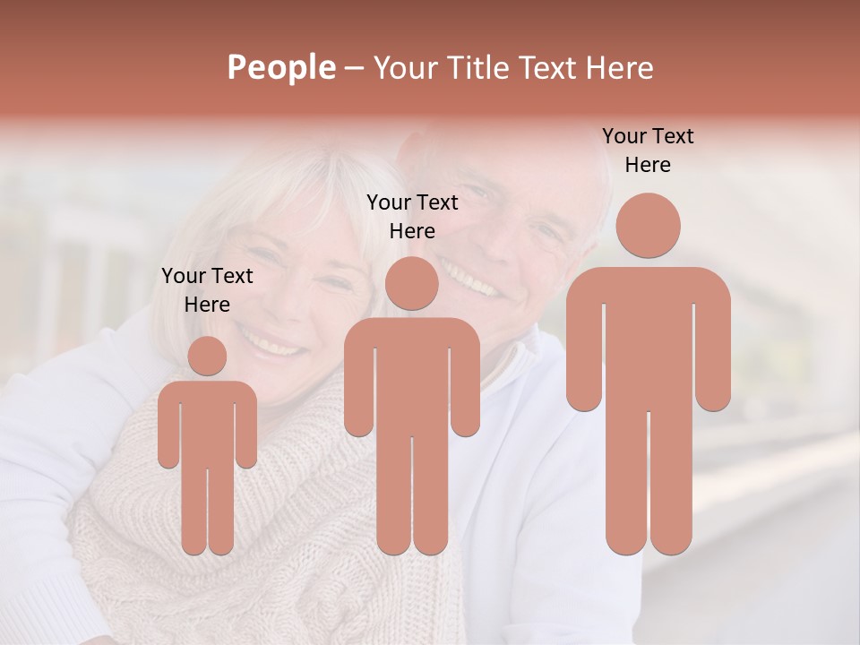 Joyful Togetherness Caucasian PowerPoint Template