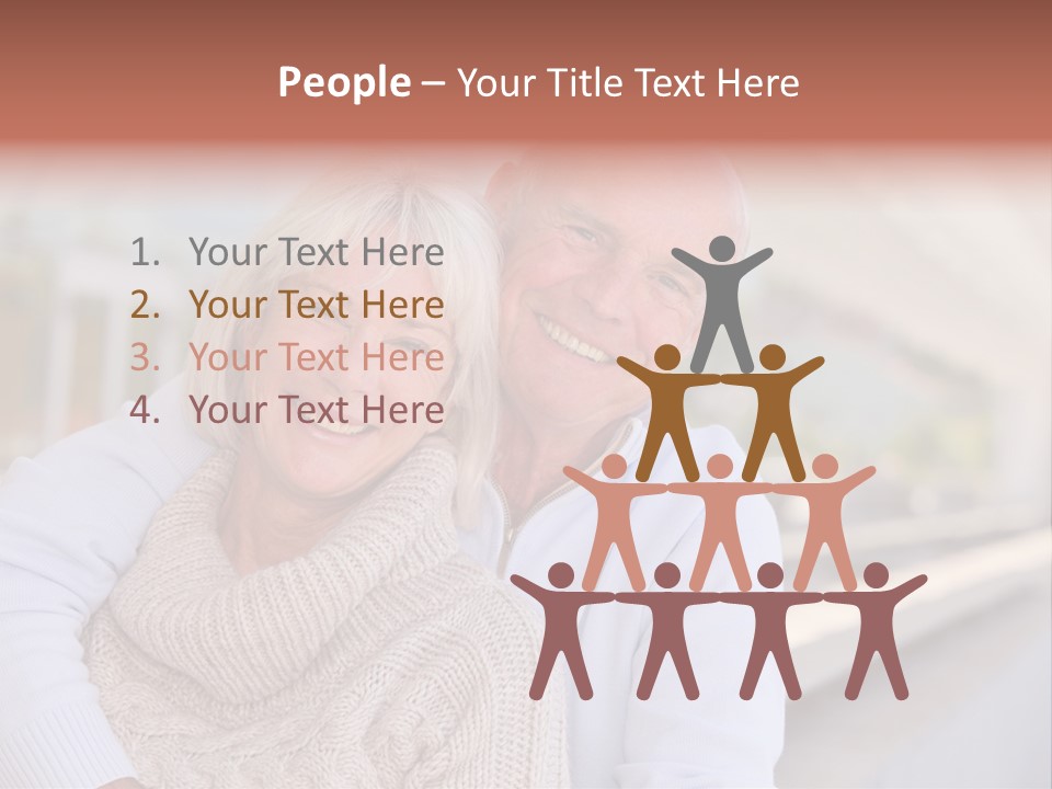 Joyful Togetherness Caucasian PowerPoint Template