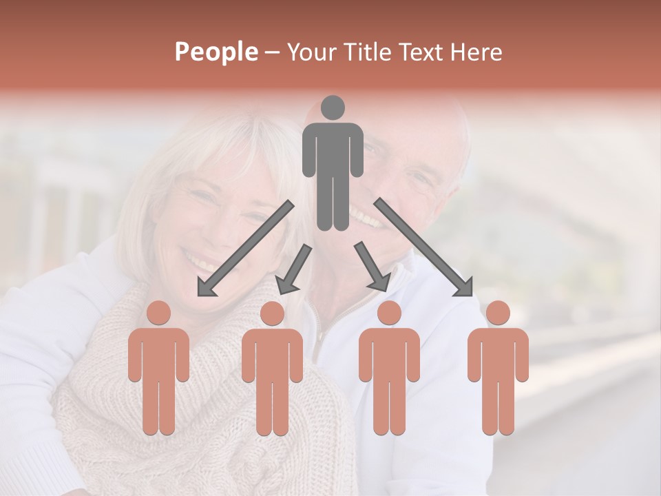 Joyful Togetherness Caucasian PowerPoint Template