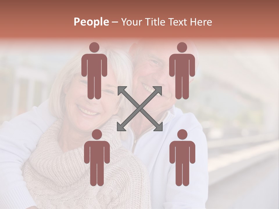 Joyful Togetherness Caucasian PowerPoint Template