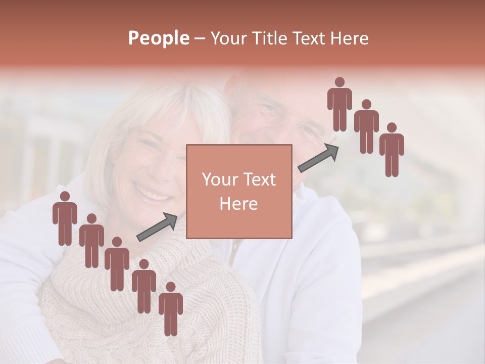 Joyful Togetherness Caucasian PowerPoint Template