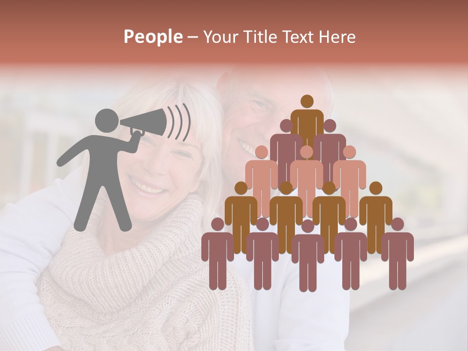 Joyful Togetherness Caucasian PowerPoint Template