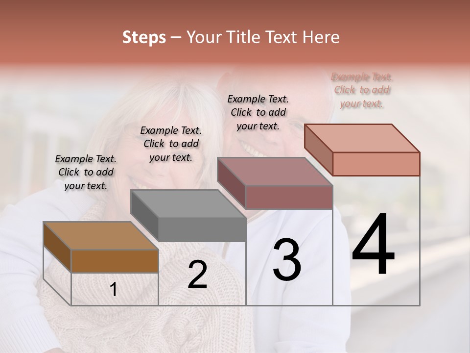 Joyful Togetherness Caucasian PowerPoint Template