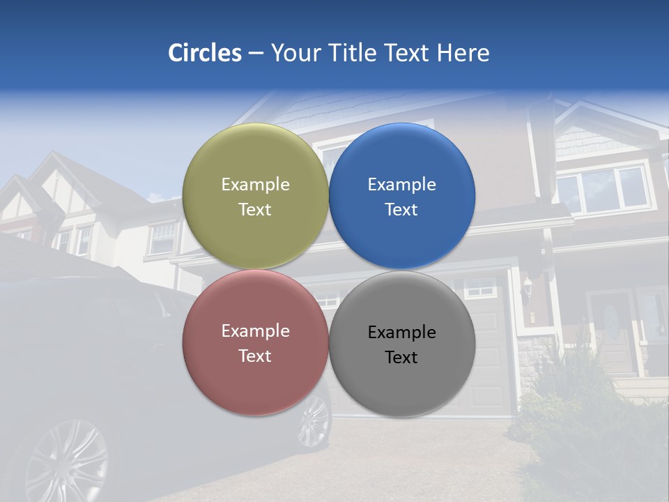 Roof Beautiful Garden PowerPoint Template