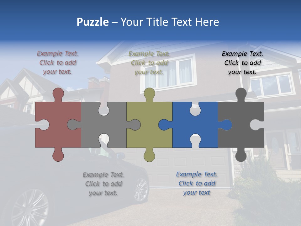 Roof Beautiful Garden PowerPoint Template