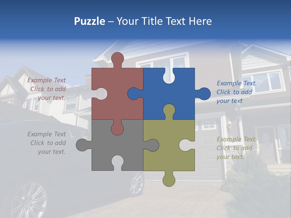 Roof Beautiful Garden PowerPoint Template