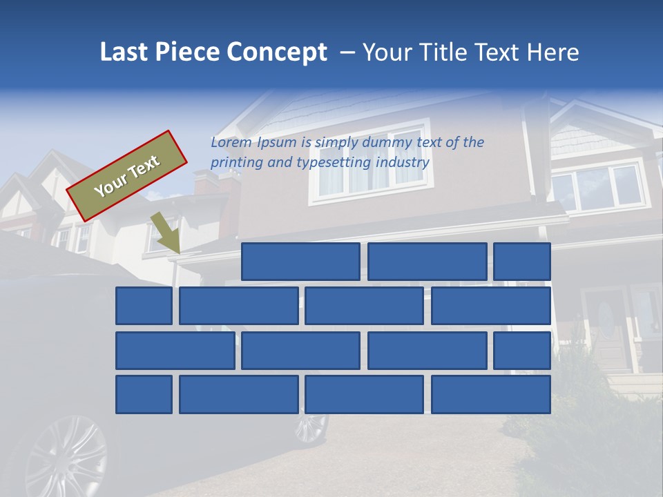 Roof Beautiful Garden PowerPoint Template