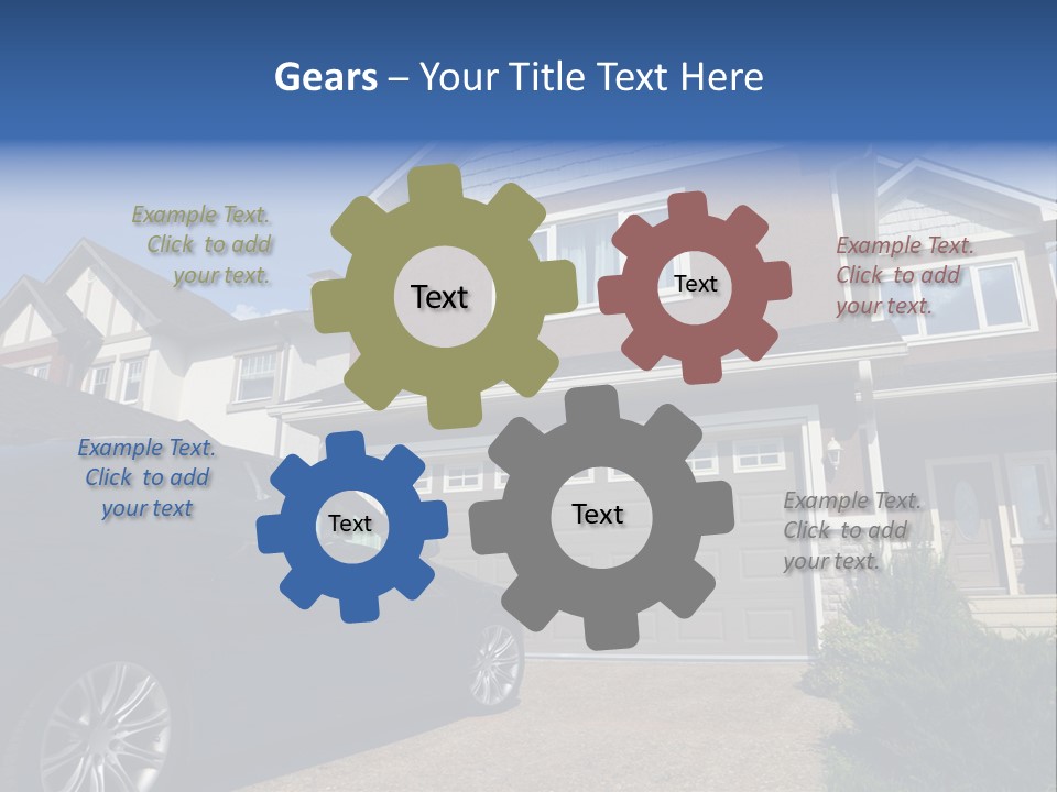 Roof Beautiful Garden PowerPoint Template