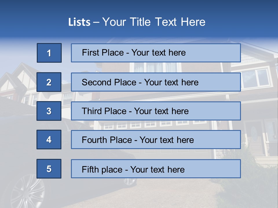 Roof Beautiful Garden PowerPoint Template